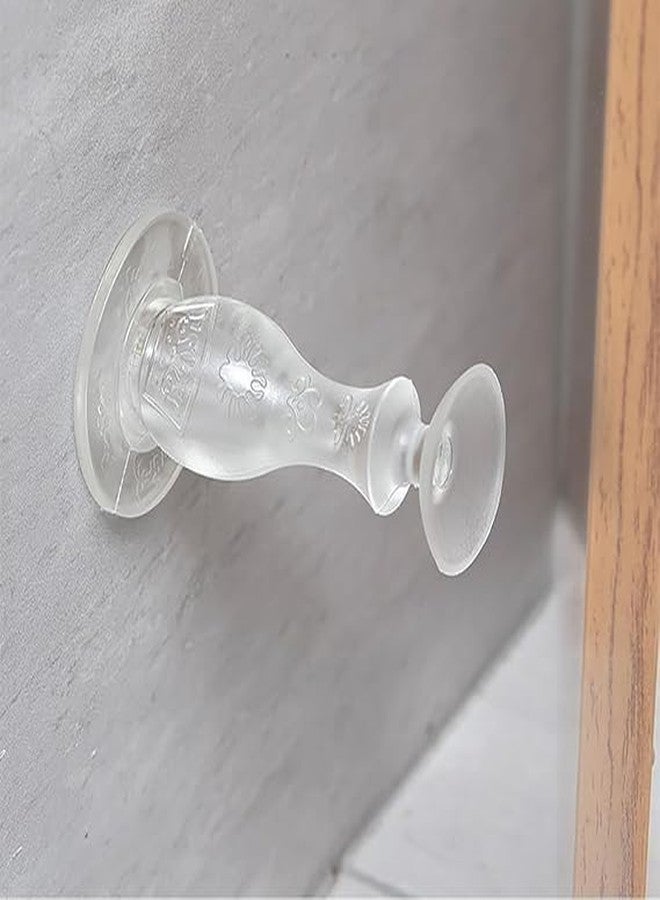 SHOPECOM Silicone Door Stop Holder for Home Transparent Silicone Self-Adhesive Door Stopper Gate Stopper for All Home Office Keep Door Open Adhesive Door Stopper Rubber Waterproof Stop Holder(3pcs) - Image 3